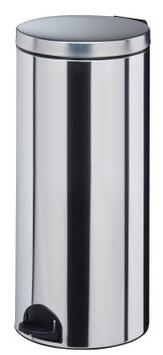 POUBELLE A PEDALE SANELIA 30L INOX BRILLANT AISI 304 (18/10)