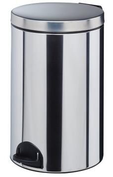 POUBELLE A PEDALE SANELIA 20L INOX BRILLANT AISI 304 (18/10)