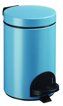 POUBELLE A PEDALE SANELIA  3L  BLEU 5024 MAT LISSE