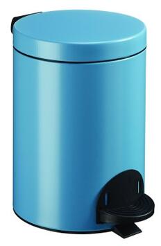 POUBELLE A PEDALE SANELIA  5L  BLEU 5024 MAT LISSE