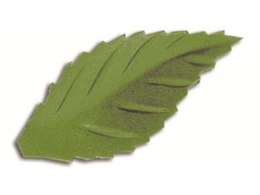 DÉCORS EN PAIN AZYME, FEUILLES DE ROSE VERT CLAIR 38 MM X500