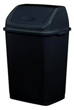 POUBELLE 35L PLAST. RECYCLE COUVERCLE BASCUL. CLAP GREEN NR