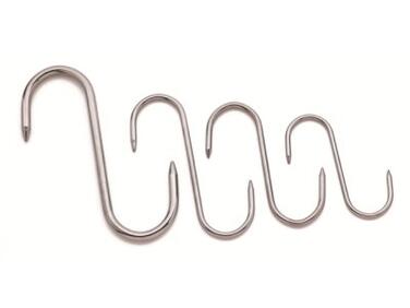 ESSES DE BOUCHERIE INOX 2 POINTES 14 CM DIAMÈTRE 6 MM X10