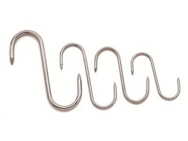 ESSES DE BOUCHERIE INOX 2 POINTES 18 CM DIAMÈTRE 6 MM X10