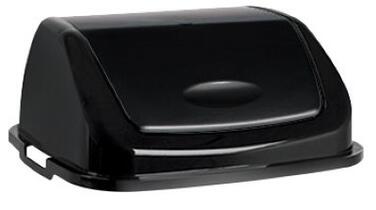 COUVERCLE BASCULANT 50L CLAP NOIR  NOIR / NOIR