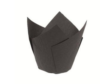 CAISSETTES DE CUISSON TULICUP EN PAPIER NOIR Ø 50 H80 MM X200