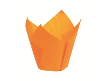 CAISSETTES DE CUISSON TULICUP EN PAPIER ORANGE Ø 50 H80 MM X200
