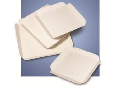 CARRÉS RAINÉS CARTON BLANC AVEC BORDS REPLIABLES 130 MM X250