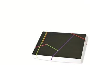 BOÎTES TRAITEUR CARTON IMPRIMÉ NOIR SANS FENÊTRE 425X285X60MM X25
