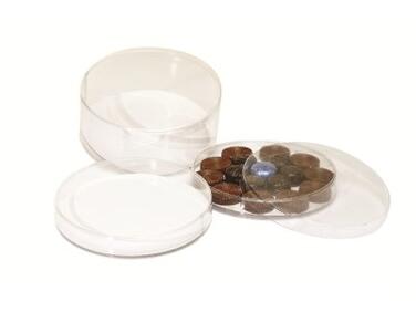 BOÎTES À BONBONS EN PVC RONDES BLANC Ø 180 H65 MM X5