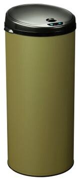 POUBELLE A OUVERTURE AUTO 45L SENSITIVE GRIS OLIVE MAT
