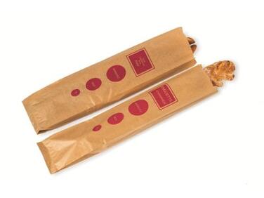 SACS À PAINS / BAGUETTE EN PAPIER KRAFT 100X560 MM AVEC SOUFFLETS DE 40 MM X1000