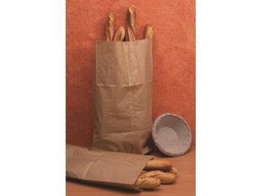 SACS À PAINS DE REGROUPEMENT EN PAPIER KRAFT BRUN 300X900 MM AVEC SOUFFLETS DE 100 MM X100