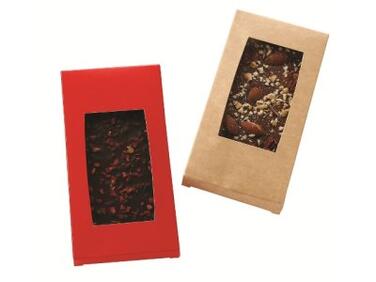 SACHETS TABLETTE NEUTRES CARTON FENÊTRE 80X160MM COULEUR KRAFT X50