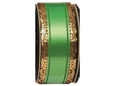 RUBANS CHARLOTTE 23 M À DENTELLE LARGEUR 40 MM VERT JADE