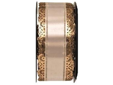 RUBANS CHARLOTTE 23 M À DENTELLE LARGEUR 50 MM BLANC