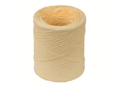 BOBINE 200M DE RAPHIA POLYPROPYLÈNE 15 MM, JAUNE VANILLE