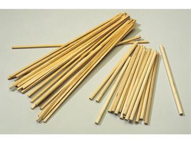 BÂTONNETS EN BOIS POUR BARBE À PAPA 28 CM SECTION 4X4 MM X200