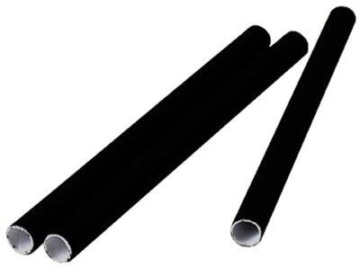 PAILLES EN PAPIER NOIRES COMPOSTABLES MATFER TRIPLE COUCHES 250 PCS