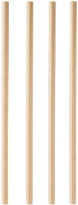 PAILLES EN PAPIER KRAFT COMPOSTABLES TRIPLE COUCHES MATFER D8MM L230MM 100PCS
