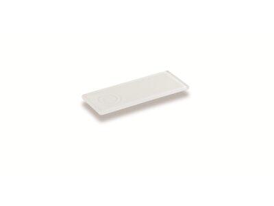 PLAQUE CAFÉ GOURMAND MATFER BLANC 24.5X10CM ÉP.10MM