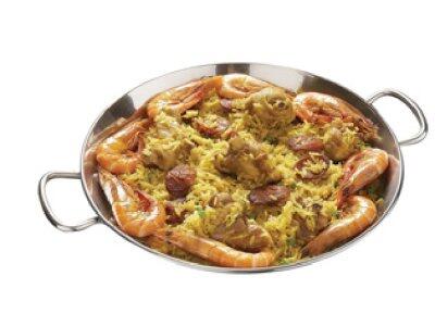 POÊLE À PAELLA INOX MATFER DIAMÈTRE 320MM - COMPATIBLE INDUCTION
