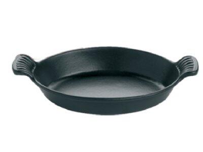 PLAT OVALE EN FONTE NOIR MATFER 250 MM