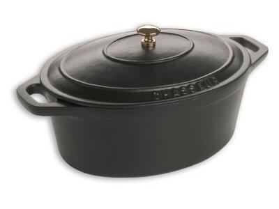 COCOTTE OVALE EN FONTE NOIRE MATFER 310MM