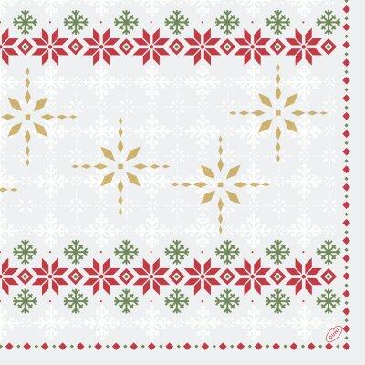 SERVIETTE OUATE 40X40 4 PLIS PLIAGE TRADITION X50