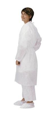 BLOUSE BLANCHE SANS POCHE AVEC LIEN PP 100CM X100