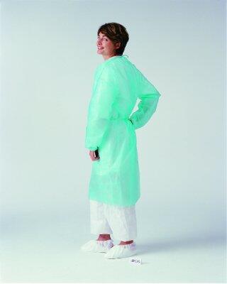 BLOUSE VERTE SANS POCHE AVEC LIEN PP 110CM X50