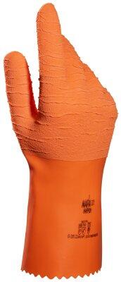 GANT LATEX NATUREL ORANGE HARPON 321 L.32CM T.9 LA PAIRE