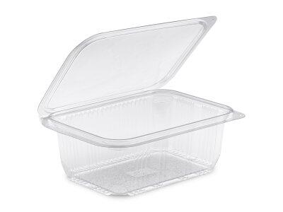 BOITE APET A COUV CHARNIERE RENTRANT 1000CC CRISTAL C/8X50