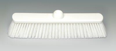 BALAI ALIMENTAIRE 38CM DOUILLE DROITE FIBRE MI-DURE BLANC