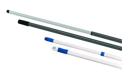 MANCHE TELESCOPIQUE ACIER LAQUE 2X1.50M EMBOUT VIS & ATTACHE