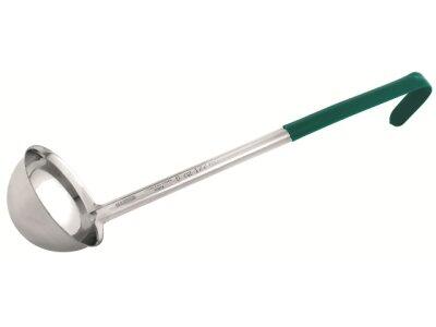 LOUCHE EN INOX 175ML AVEC MANCHE PVC VERT MATFER