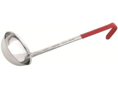 LOUCHE EN INOX 35CL AVEC MANCHE PVC ROUGE - MATFER