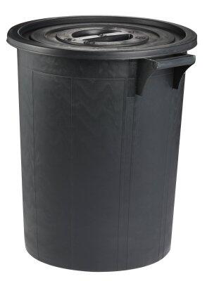 POUBELLE IMMEUBLE HAUTE 75L NOIR PREMIUM EN POLYÉTHYLÈNE RECYCLÉ