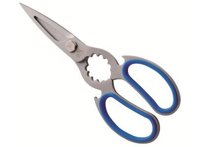 CISEAUX INOX PRO MATFER AVEC INSERTS BLEUS - DÉCOUPE CUISINE
