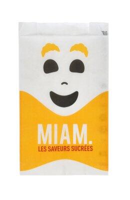 SAC KRAFT BLANC 120/25+25X210MM 33G CX1000