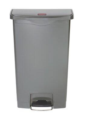 COLLECTEUR SLIM STEP-ON 68L PÉDALE RÉSINE GRIS - MODÈLE LARGE