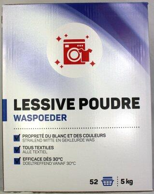LESSIVE EN POUDRE TOUS TEXTILES SANS PHOSPHATE 5KG