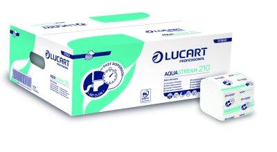 PAPIER TOILETTE PQT 210F AQUASTREAM BLANC 2PLIS X40