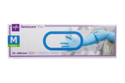 GANT NITRILE BLEU NON POUDRE 400MM SENSICARE PRO T.M BTE X50