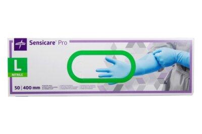 GANT NITRILE BLEU NON POUDRE 400MM SENSICARE PRO T.L BTE X50