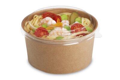 COUVERCLE RPET TRANSP POUR SALADIER 500/750/1000ML C/6X50