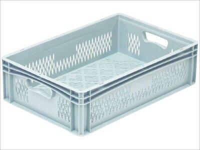 BAC DE STOCKAGE MATFER GRIS AJOURÉ 60X40X12CM NORME EUROPE