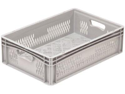 BAC DE STOCKAGE AJOURÉ MATFER GRIS 60X40X22CM
