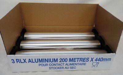 ALUMINIUM RLX 200X0,44M EP 10µ RECHARGE X1