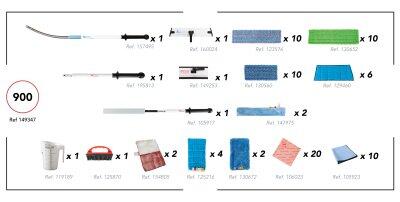 KIT DE NETTOYAGE POUR 900M2 - PACK ERGO